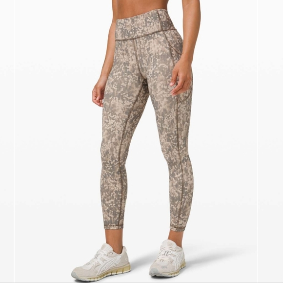 lululemon athletica Pants - Lululemon Invigorate High-Rise Tight, Size 12, Color Gritstone White Opal Multi